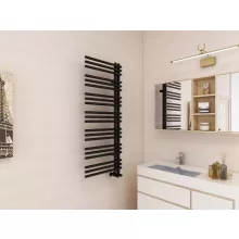   Arezzo design Linear matt fekete 1250x500 törölközőszárítós radiátor AR-LR12050B