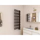 Arezzo design Linear matt fekete 1250x500 törölközőszárítós radiátor AR-LR12050B