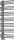 Arezzo design Linear 1200x500 törölközőszárító radiátor, gun metal AR-LR12050GM