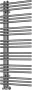Arezzo design Linear 1200x500 törölközőszárító radiátor, gun metal AR-LR12050GM