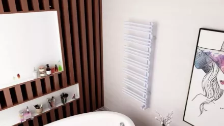 Arezzo design Linear fehér 1250x500 törölközőszárítós radiátor AR-LR12050W