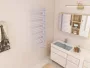 Arezzo design Linear fehér 1250x500 törölközőszárítós radiátor AR-LR12050W