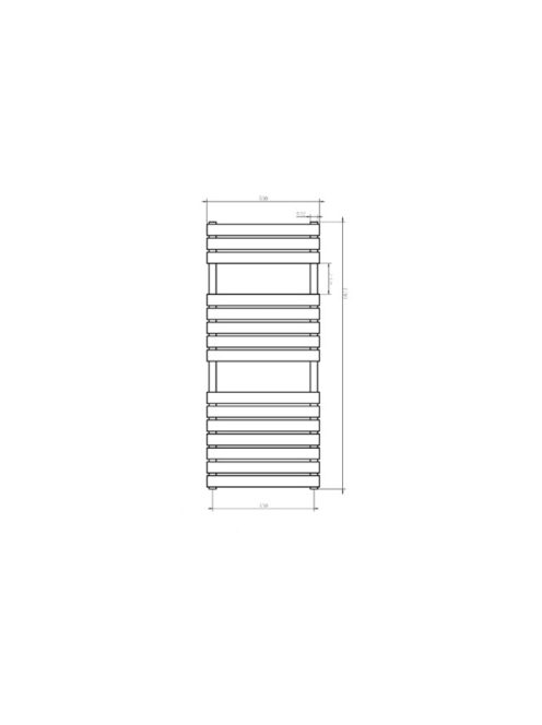 Arezzo design Moon Chrome törölközőszárítós radiátor AR-M12050CR