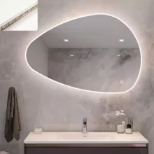   Arezzo design ívelt okos tükör LED világítással 55x80 cm AR-M3090
