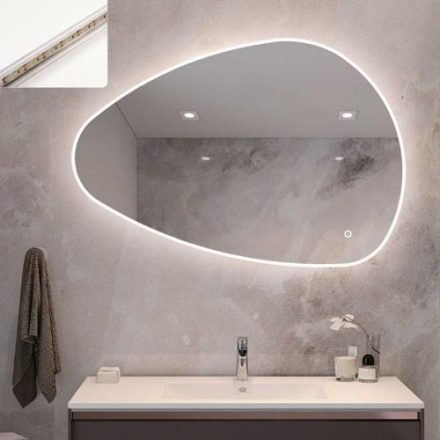 Arezzo design ívelt okos tükör LED világítással 55x80 cm AR-M3090