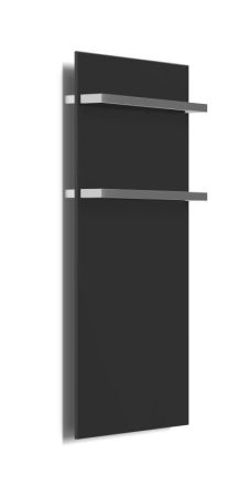 Arezzo design Onyx 2 elektromos törölközőszárító radiátor 900x470, matt fekete AR-ONYX2MBMATT