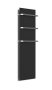 Arezzo design Onyx 3 elektromos törölközőszárító radiátor 1200x470, matt fekete AR-ONYX3MBMATT