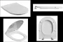 Arezzo design Oregon lassú záródású Duroplast WC ülőke, fehér AR-ORSC