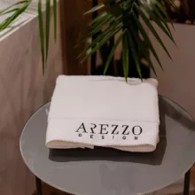 Arezzo design Pure Cotton pamut törölköző 50x100 cm, fehér kivitelben