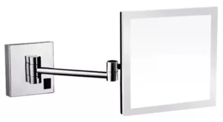 Arezzo design szögletes kozmetikai LED tükör 5x nagyítással, króm AR-QL5020C