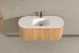 Arezzo design Silina alsószekrény 120x50 cm mosdóval, tölgy kivitelben