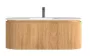 Arezzo design Silina alsószekrény 120x50 cm mosdóval, tölgy kivitelben