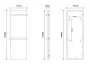 Arezzo Design Stoneline elektromos kőhatású törölközőszárító radiátor 900×300 mm, fekete kivitelben.