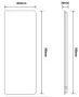 Arezzo Design Stoneline elektromos kőhatású törölközőszárító radiátor 900×300 mm, fekete kivitelben.