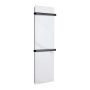 Arezzo design Stoneline elektromos kőhatású törölközőszárító radiátor 900x300, fehér AR-SL900300W