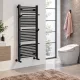 Arezzo design Smart törölközőszárítós radiátor 1200x500 mm, matt fekete AR-SM12050A