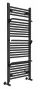 Arezzo design Smart törölközőszárítós radiátor 1200x500 mm, matt fekete AR-SM12050A