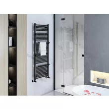   Arezzo design Smart törölközőszárítós radiátor 1510x550 mm, matt fekete AR-SM15055A