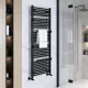 Arezzo design Smart törölközőszárítós radiátor 1510x550 mm, matt fekete AR-SM15055A