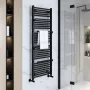 Arezzo design Smart törölközőszárítós radiátor 1510x550 mm, matt fekete AR-SM15055A