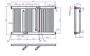 Arezzo design Smart törölközőszárítós radiátor 800x500 mm, matt fekete AR-SM8050A