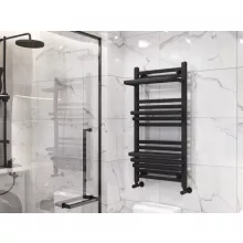   Arezzo design Step matt fekete 1000x500 törölközőszárítós radiátor AR-SP10050B