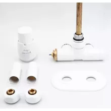   Arezzo design Spearpex balos radiátor szelep, fehér AR-SPEARPEX-W-L
