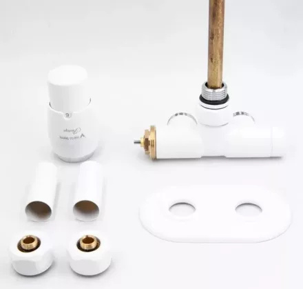 Arezzo design Spearpex balos radiátor szelep, fehér AR-SPEARPEX-W-L
