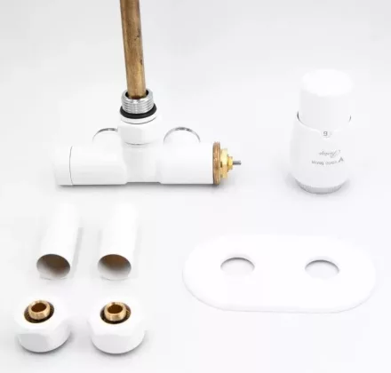 Arezzo design Spearpex jobbos radiátor szelep, fehér AR-SPEARPEX-W-R