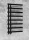 Arezzo design Tube Black törölközőszárítós radiátor 1200x600 mm, fekete AR-TB12060