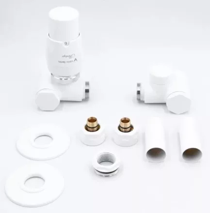 Arezzo design Variopex balos radiátor szelep, fehér AR-VARIOPEX-W-L