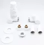 Arezzo design Variopex balos radiátor szelep, fehér AR-VARIOPEX-W-L