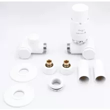   Arezzo design Variopex jobbos radiátor szelep, fehér AR-VARIOPEX-W-R