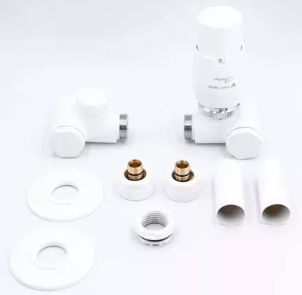 Arezzo design Variopex jobbos radiátor szelep, fehér AR-VARIOPEX-W-R