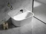 Arezzo design Warno falhoz tehető akril térkád 170x80 cm, fényes fehér kivitelben