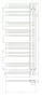 Arezzo design Whiteline törölközőszárító radiátor 1200x502 mm AR-WL12050