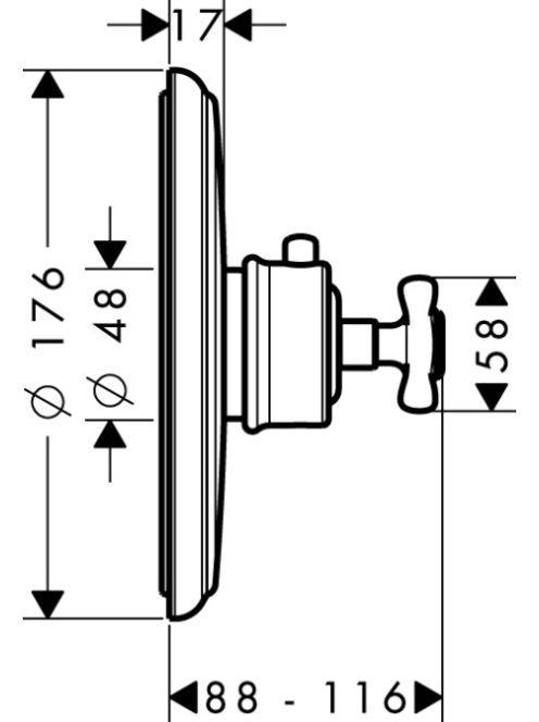 Axor Montreux Highflow termosztát színkészlet 16815000