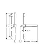 Axor Starck zuhanyszett 900mm 1jet króm 27983000