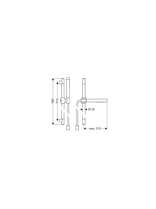 Axor Starck zuhanyszett 900mm 1jet króm 27983000