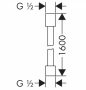 Axor Strack csavarodásmentes zuhanycső 160 cm, matt fekete 28286670