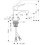 Axor Citterio M mosdócsaptelep 70 automata lefolyó-garnitúrával, kézmosókhoz 34016000