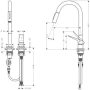 Axor Citterio M 2-lyukú mosogató csaptelep 34822000