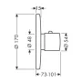 Axor Uno2 Highflow termosztátos csaptelep színkészlet 38715000