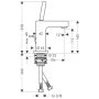 Axor Citterio mosdócsaptelep 110 mm 39010000