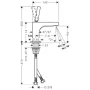 Axor Citterio mosdócsaptelep kézmosóhoz 115 mm 39035000