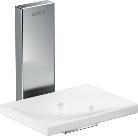 Axor Universal négyszögletes szappantartó króm/fehér 42605000