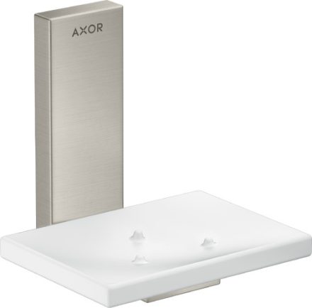 Axor Universal négyszögletes szappantartó, rozsdamentes acél hatású 42605800