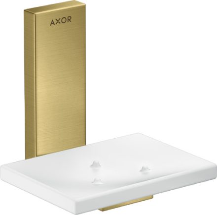 Axor Universal négyszögletes szappantartó, szálcsiszolt sárgaréz 42605950