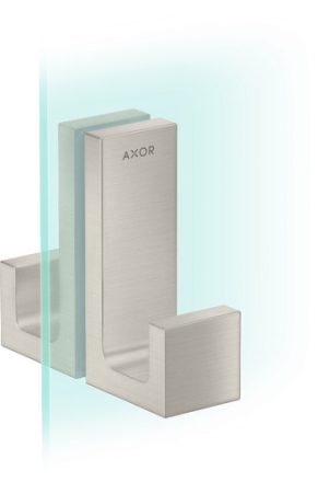 Axor Universal négyszögletes zuhanykabin fogantyú, rozsdamentes acél hatású 42639800