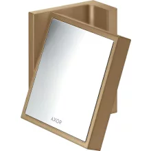   Axor Universal négyszögletes borotválkozó tükör, szálcsiszolt bronz 42649140